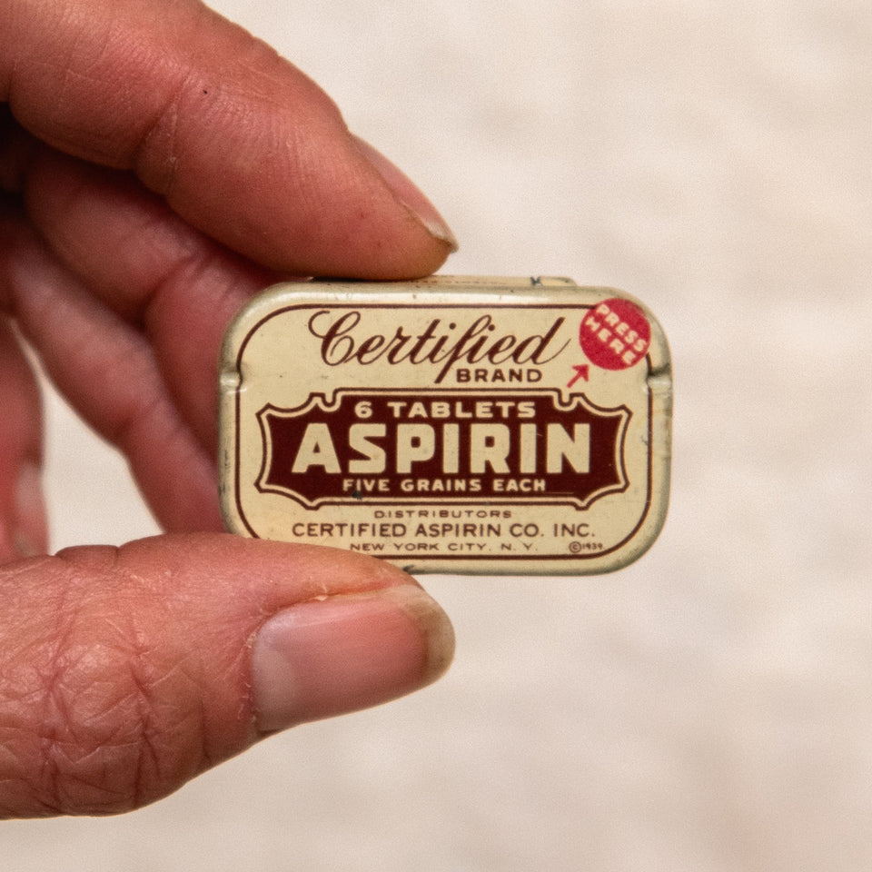 6 Tablets Aspirin Tin Alternative Sketchbook