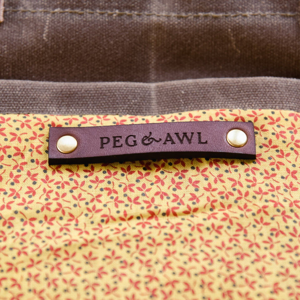 Pipit Tote with Early 1900s Textile: Alexandra