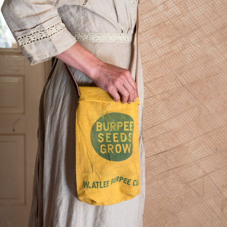 Burpee Seed Bag with Adjustable Leather Strap