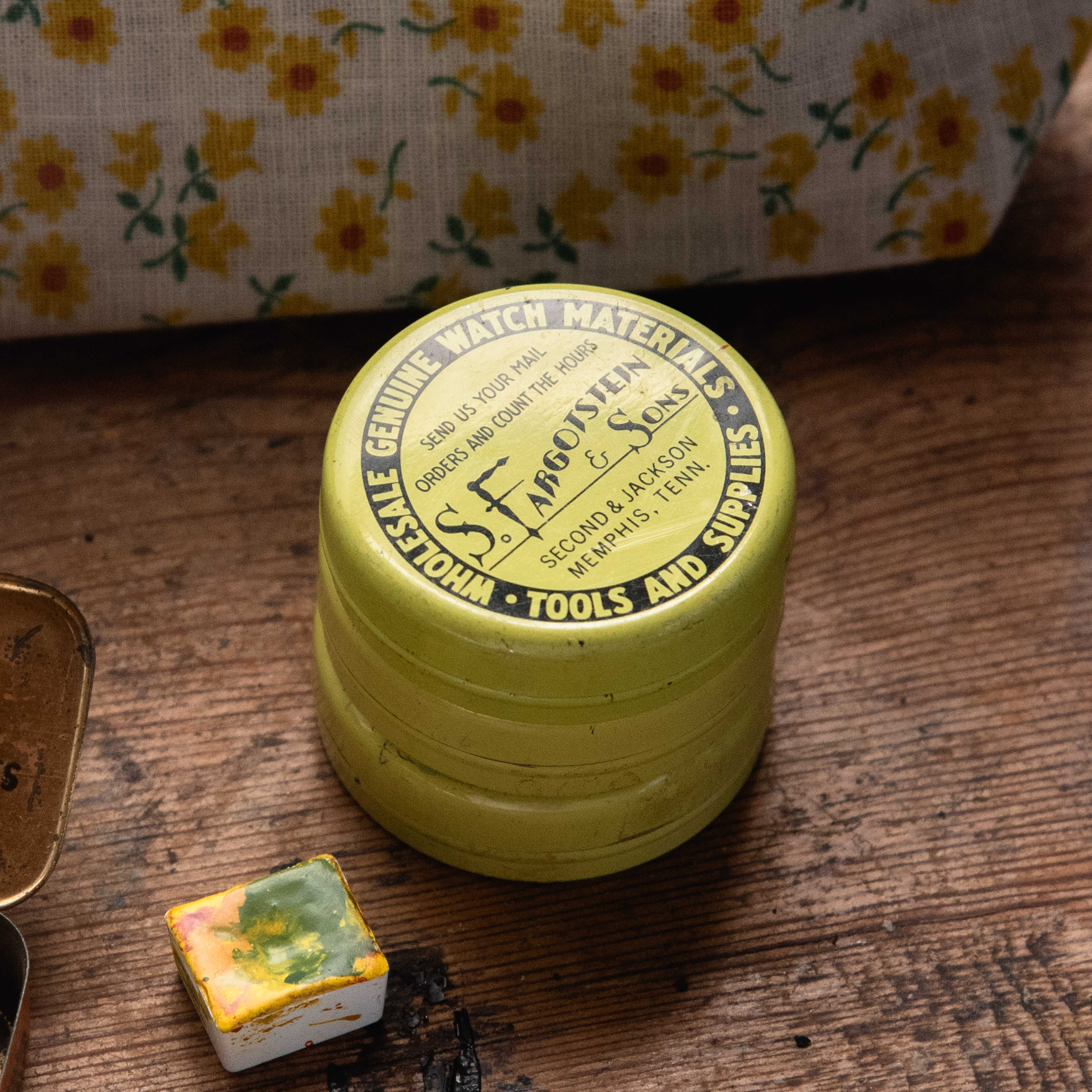 Chartreuse Watch Parts Tin Alternative Sketchbook