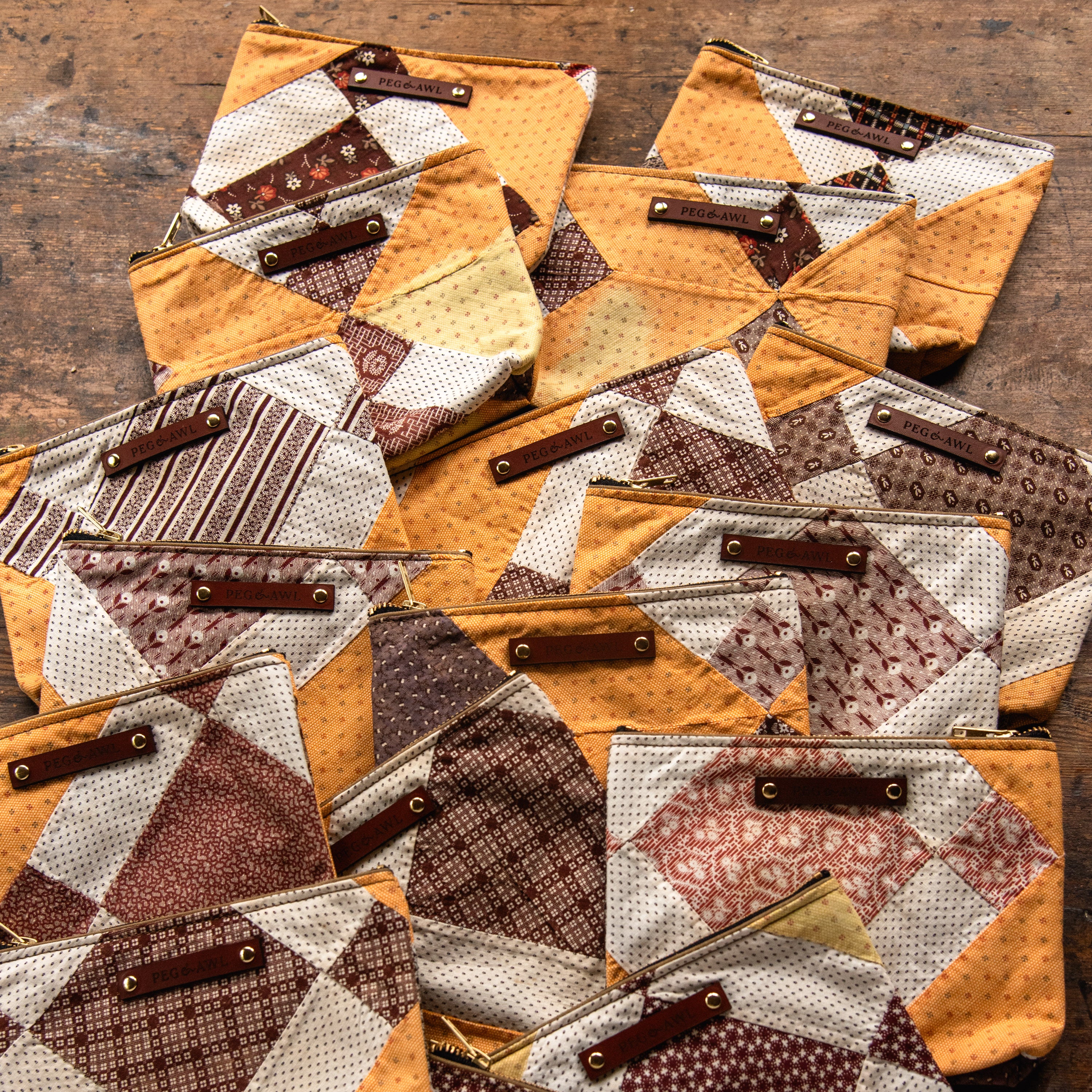 Keeper Pouch with Antique Quilt: Copeland