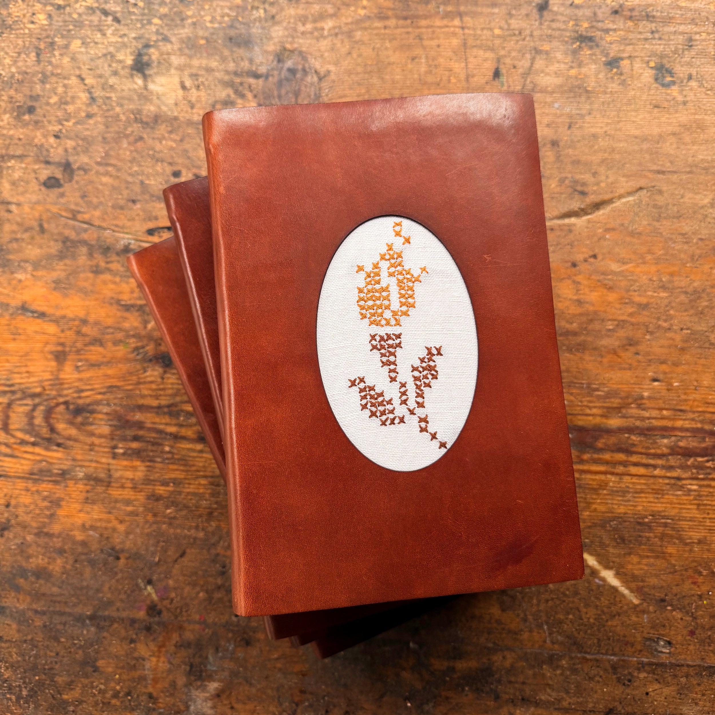 Companion Journal with Vintage Embroidery: Faded Rose