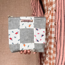 Custom Pouch with Early 1900s Quilt Block: James