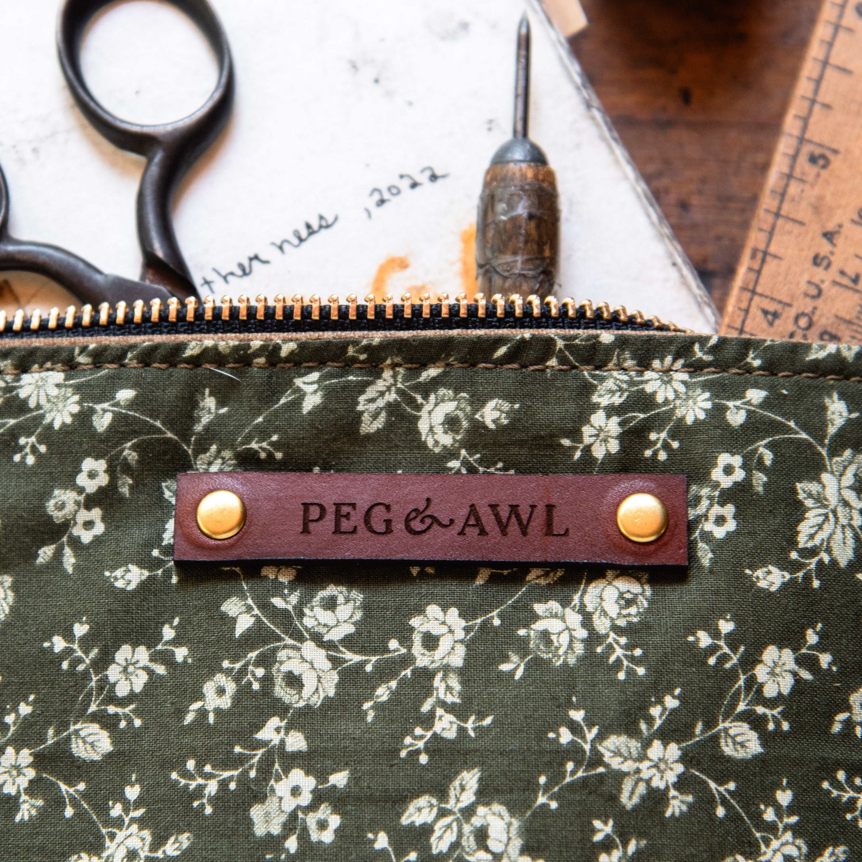 Keeper Pouch with Vintage Cotton: Jo