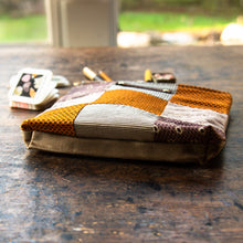 Large Pouch with Antique Orphan Squares: Mercy