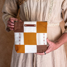 Large Pouch with Antique Orphan Squares: Mercy