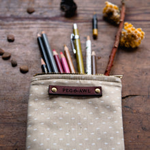 Scribbler Pouch with Vintage 1980s Cotton: Tilly
