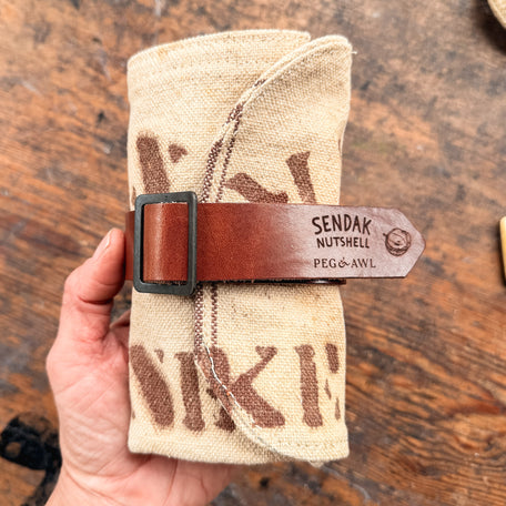Sendak Nutshell with Antique Grain Sack: No. 1