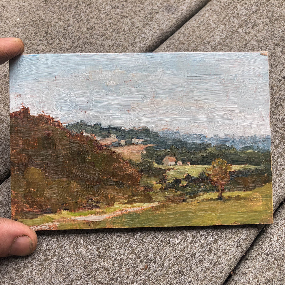 Framed Original Plein Air Painting by Walter Kent: Stroud Nature Preserve No. 2