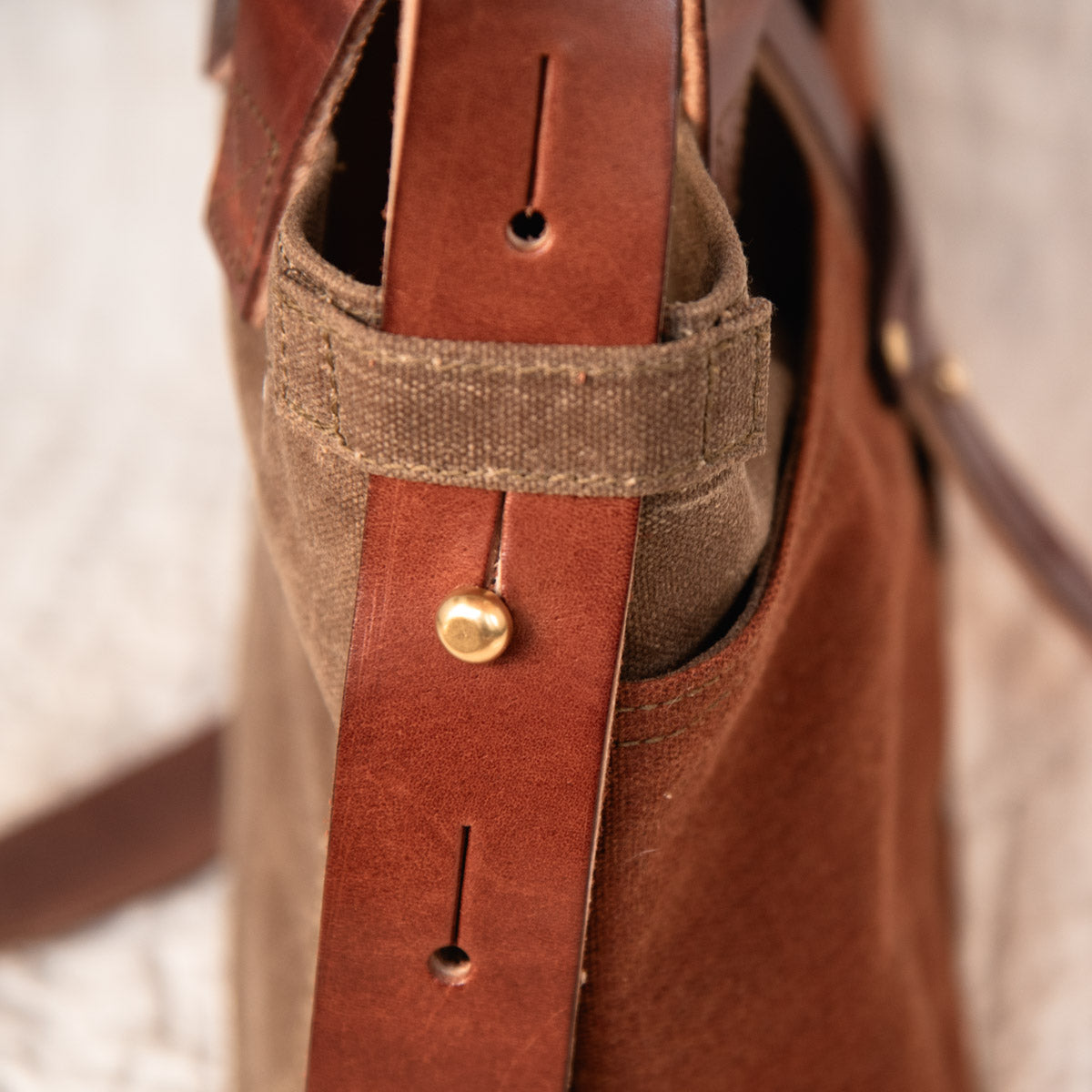 Mini Tote with Mid-Century U.S. Mailbag: U.S. Mail