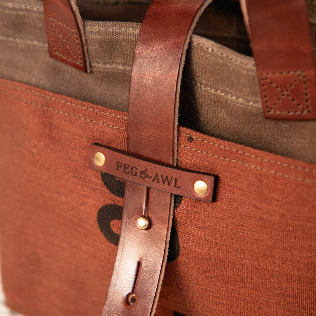 Mini Tote with Mid-Century U.S. Mailbag: U.S. Mail
