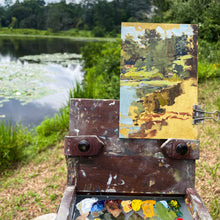 Framed Original Plein Air Painting by Walter Kent: Welkenweir