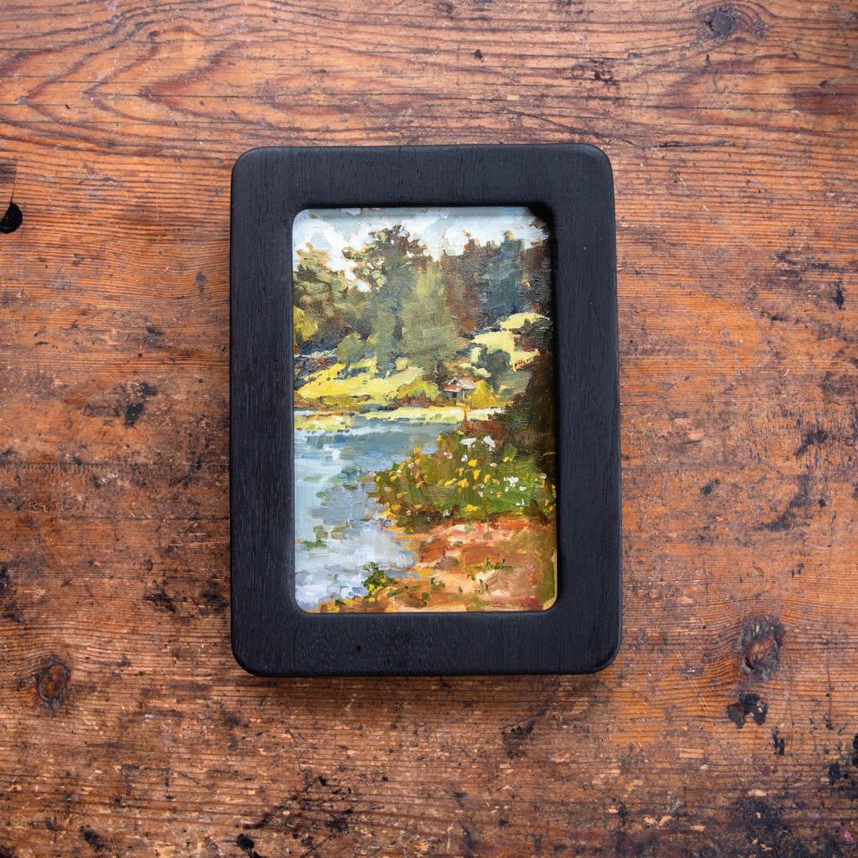 Framed Original Plein Air Painting by Walter Kent: Welkenweir