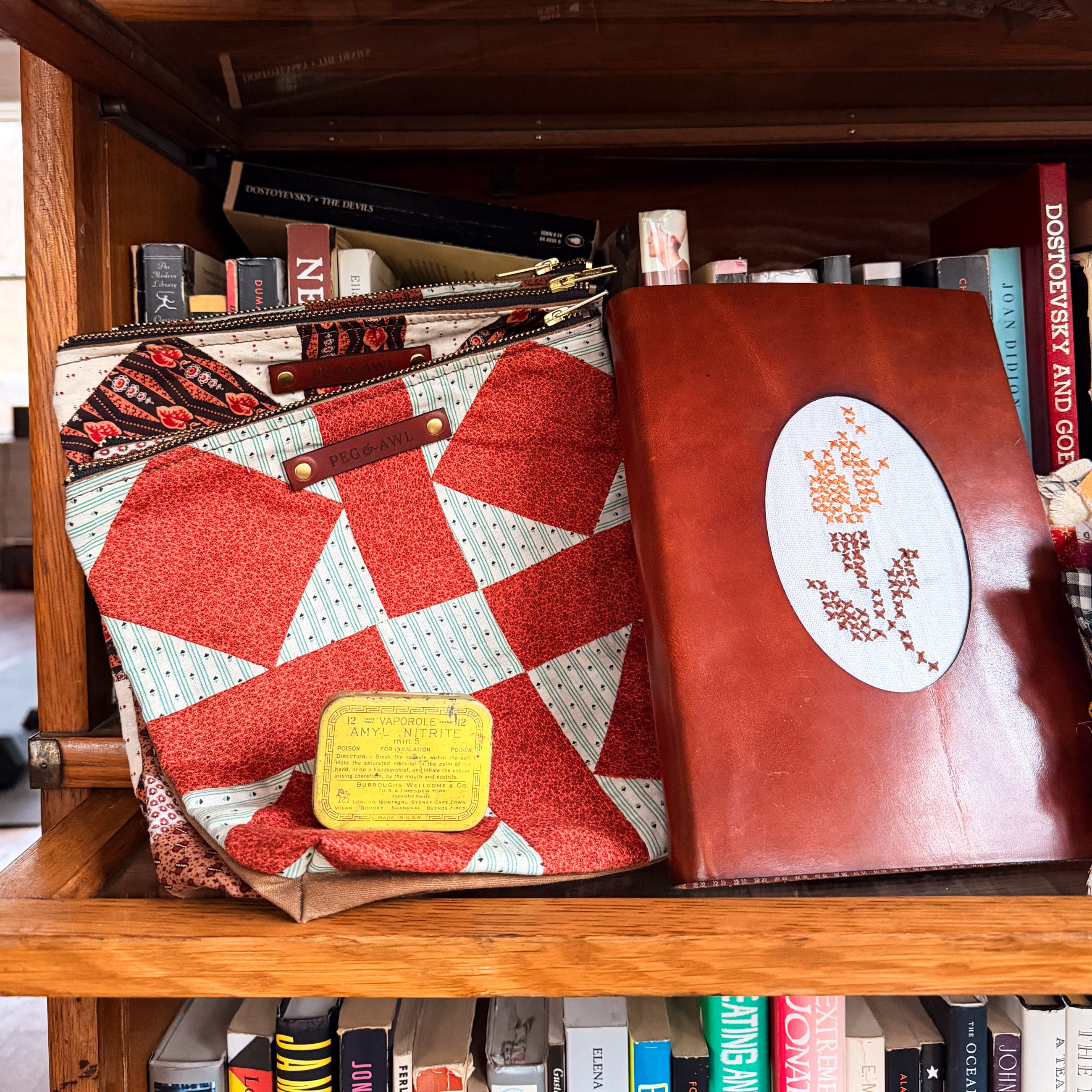 Companion Journal with Vintage Embroidery: Faded Rose