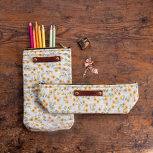 Drafter Pouch with Mid-Century Cotton Floral: Camille