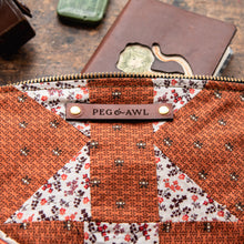 Custom Pouch with Late 1800s - Early 1900s Orphan Quilt Block: Linden