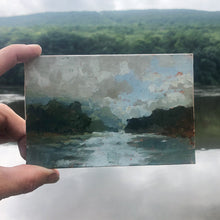 Original Plein Air Painting by Walter Kent: Delaware Water Gap No. 2, 2021
