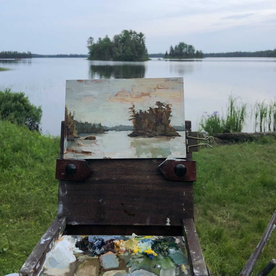 Original Plein Air Painting by Walter Kent: Lake Michigan, 2020