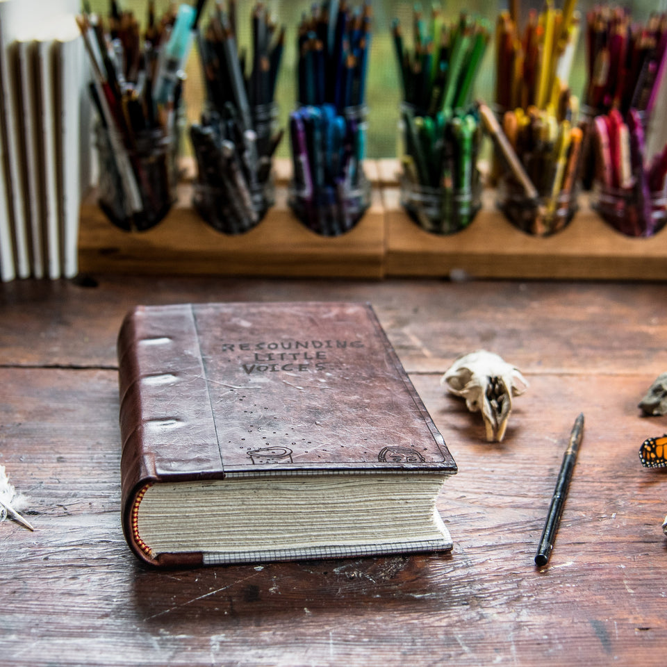 Carson Hand-Bound Leather Tome (Green)