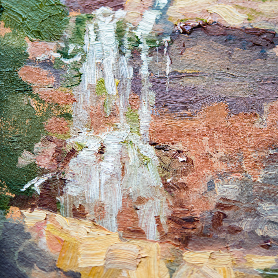 Framed Original Plein Air Painting by Walter Kent: Kaaterskill Falls, 2022